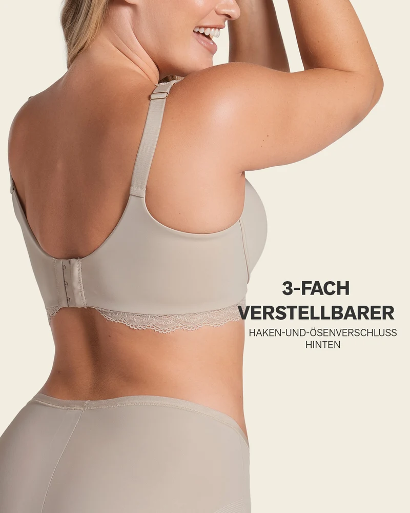 Soutien-gorge en dentelle à armatures et couverture intégrale