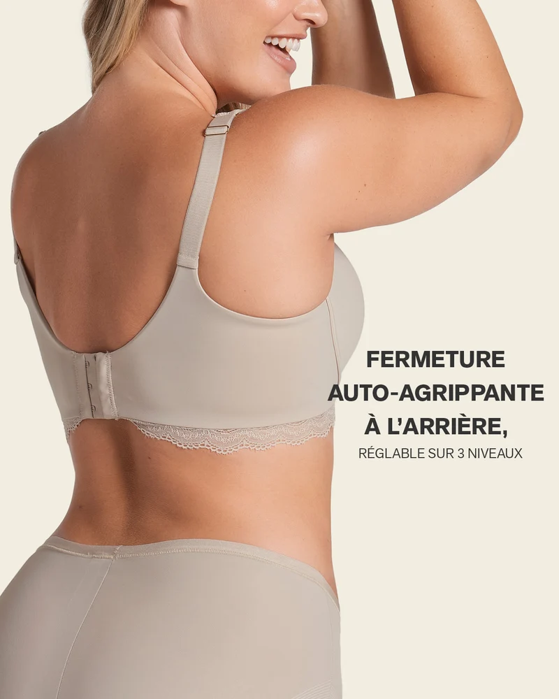 Soutien-gorge en dentelle à armatures et couverture intégrale