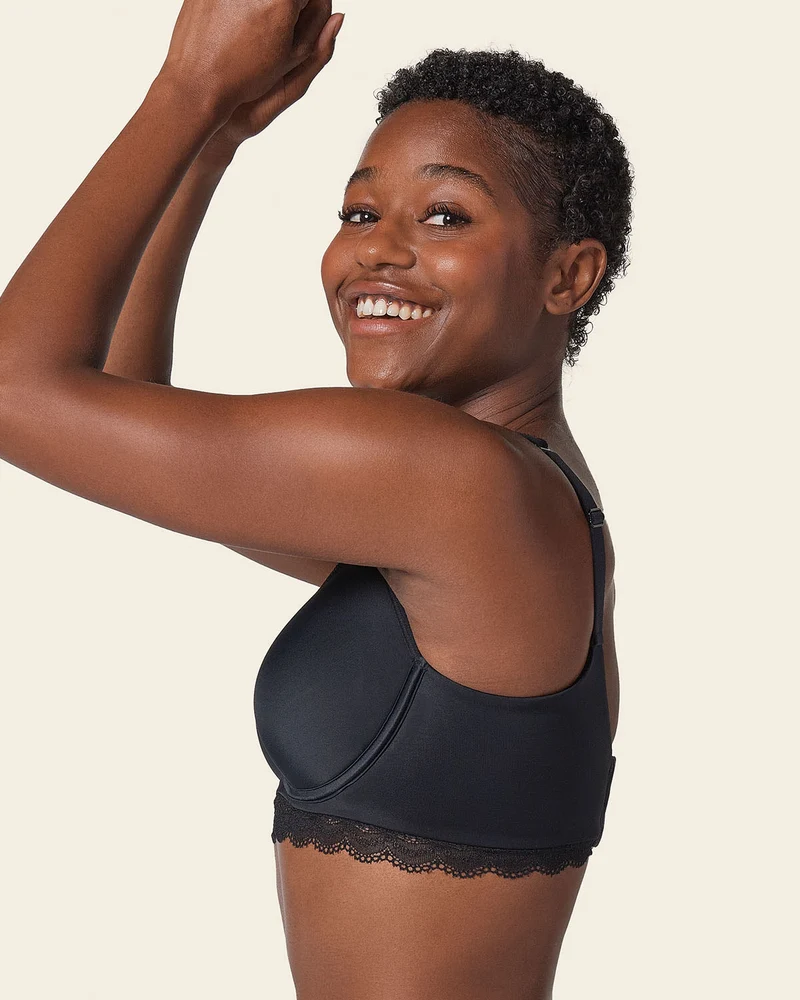Soutien-gorge en dentelle à armatures et couverture intégrale