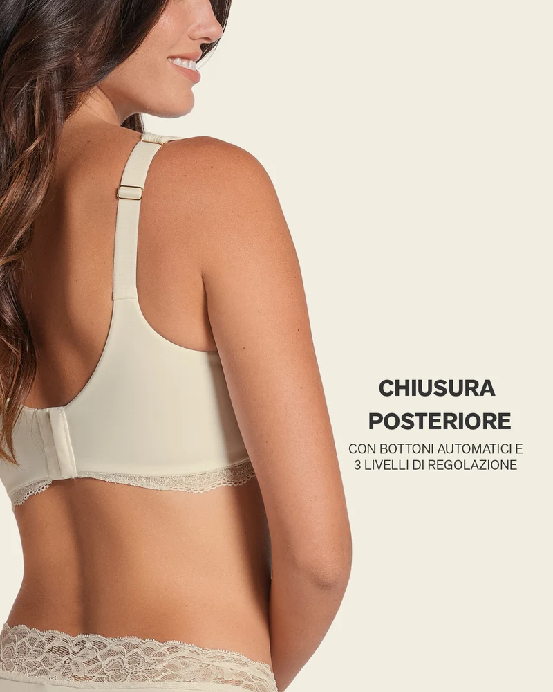 Soutien-gorge en dentelle à armatures et couverture intégrale
