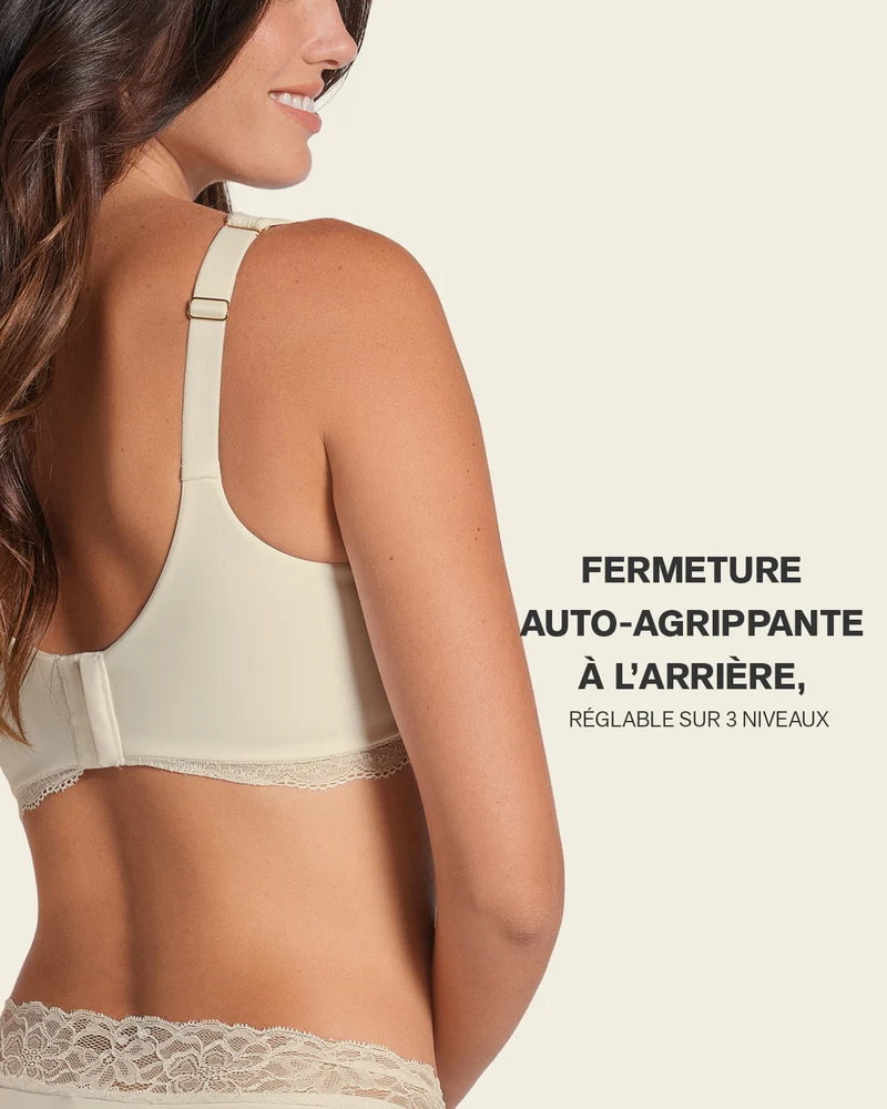 Soutien-gorge en dentelle à armatures et couverture intégrale