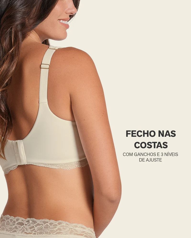 Soutien-gorge en dentelle à armatures et couverture intégrale