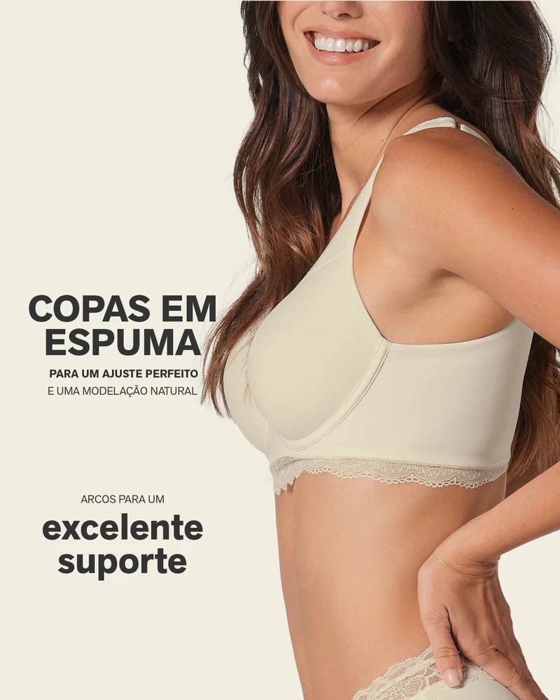 Soutien-gorge en dentelle à armatures et couverture intégrale