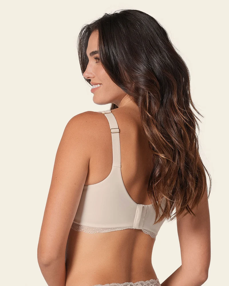 Soutien-gorge en dentelle à armatures et couverture intégrale