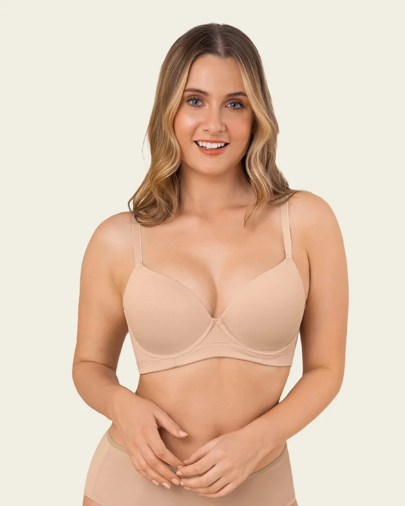 Soutien-gorge à push-up doux avec une bonne couverture du dos