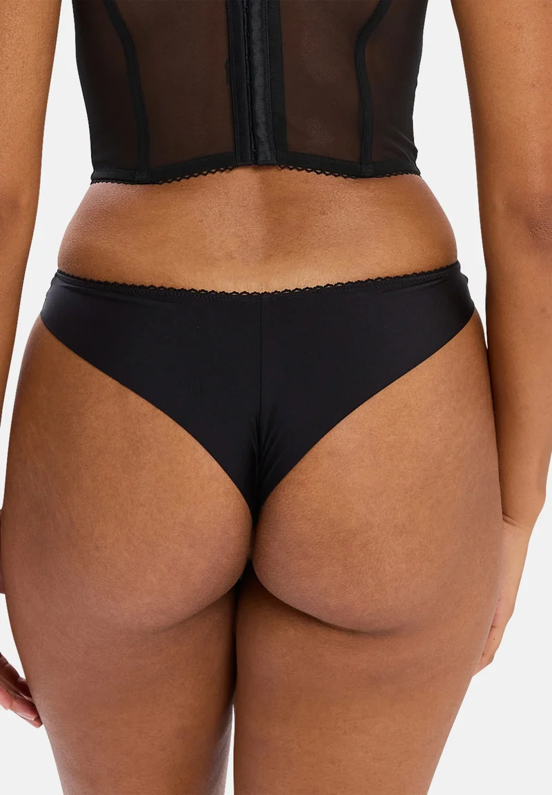 Tanga Désiré Noir & Lurex Cuivré