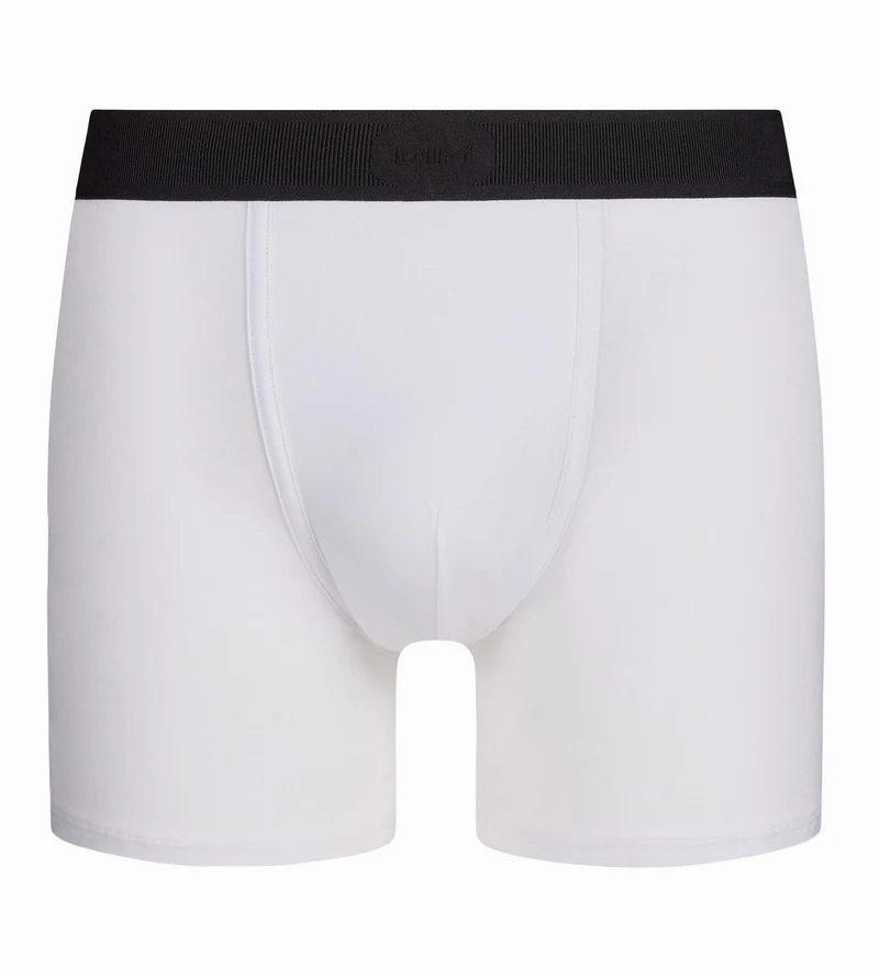 Boxer Long Homme Coton Supima® Blanc Singature