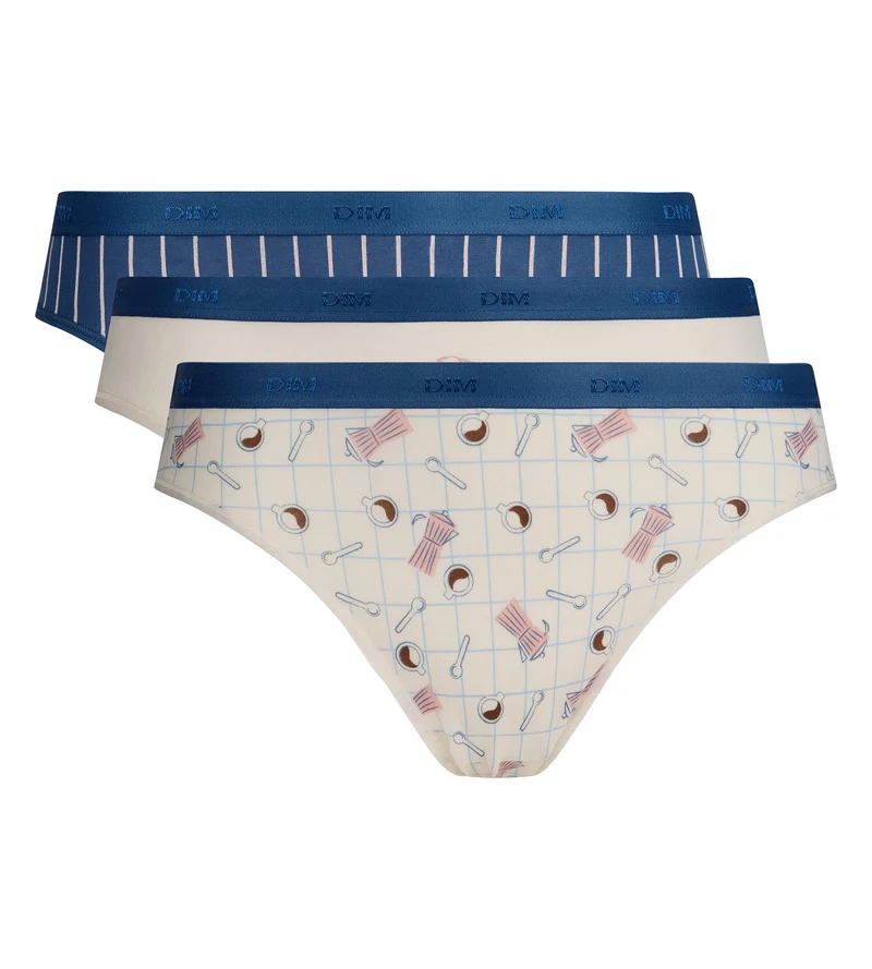 Lot de 3 culottes matin doux Les Pockets Coton