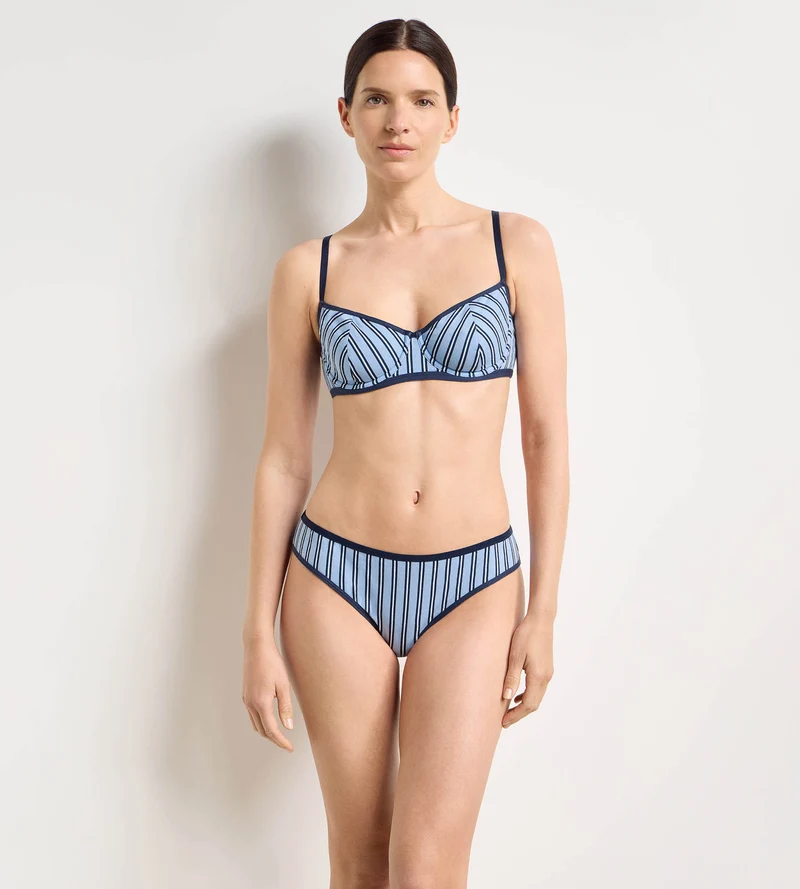 Tanga imprimé bleu Dim x Ines de la Fressange