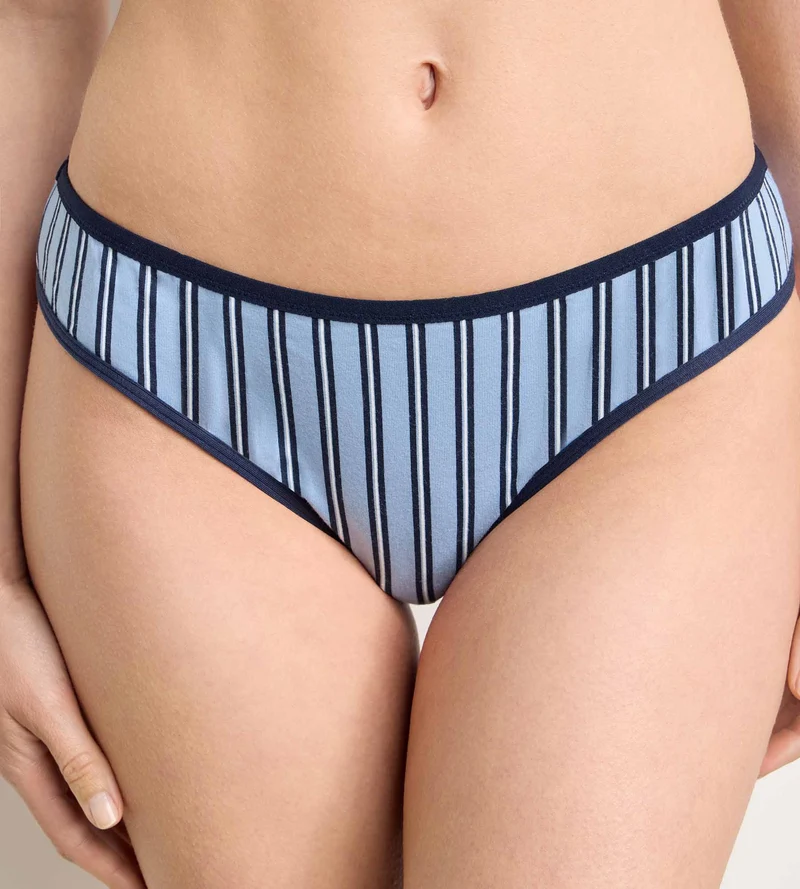 Tanga imprimé bleu Dim x Ines de la Fressange