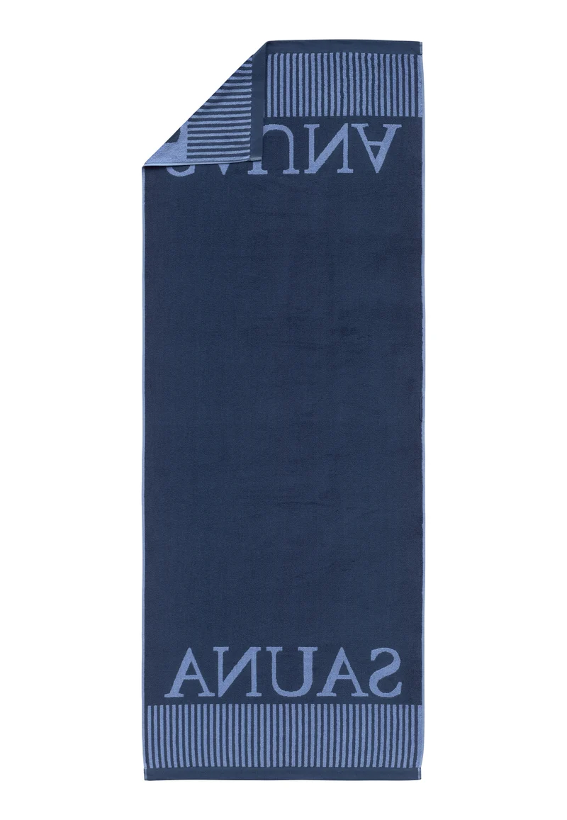 Saunatuch 75x200 cm Blau - SCHIESSER Home