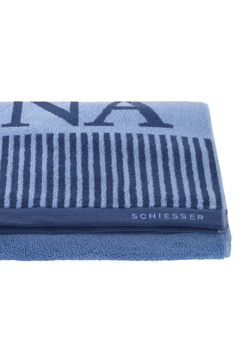Saunatuch 75x200 cm Blau - SCHIESSER Home