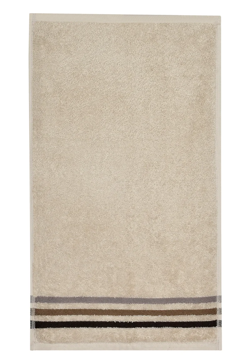 Gästetuch 30x50 cm Beige - SCHIESSER Home