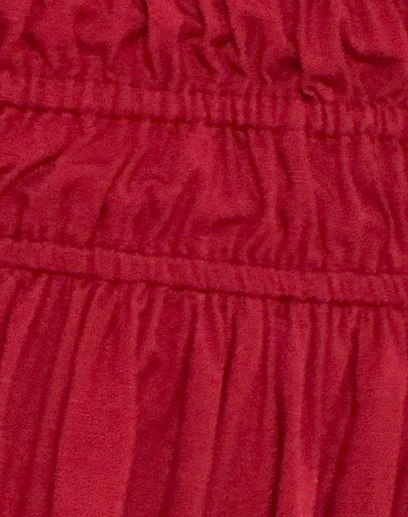 Mini robe Rasmil Bubble, rouge adrénaline
