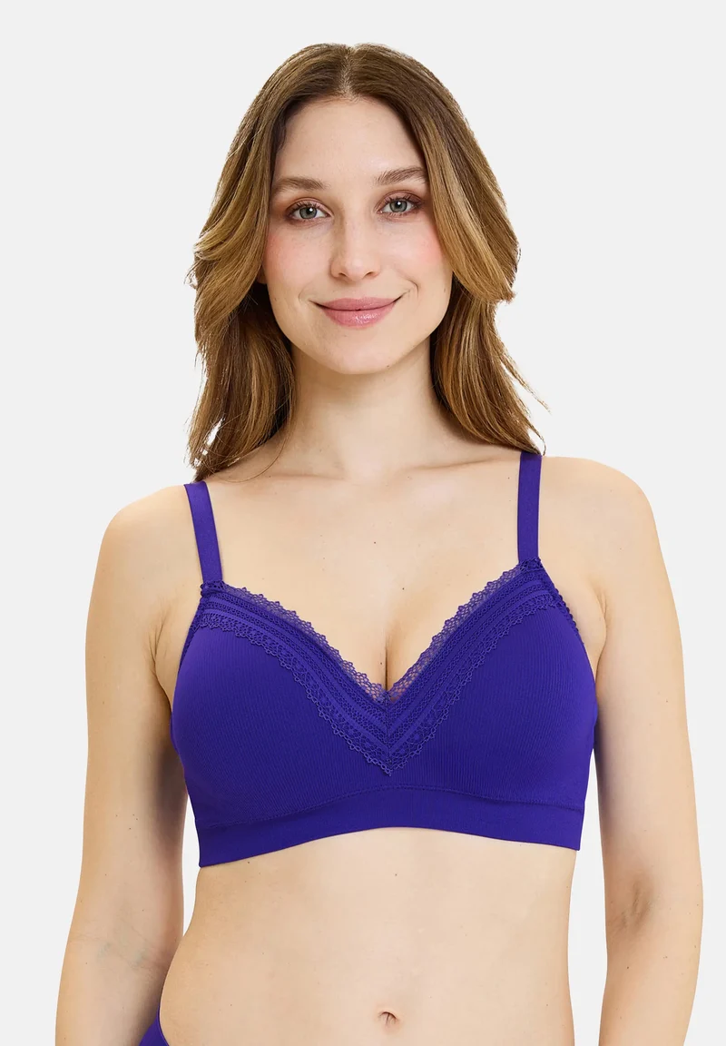 Brassière sans armatures Agathe Bleu Royal