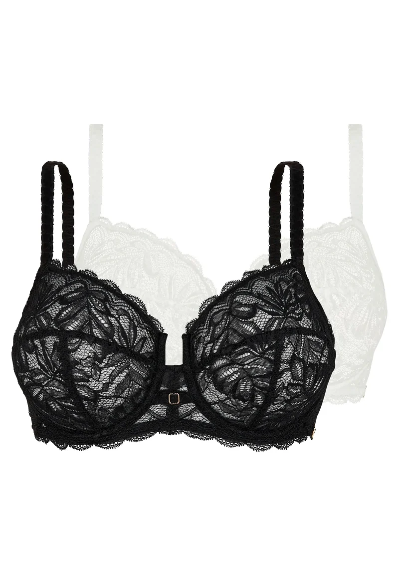 Lot de 2 soutiens-gorge Suzan Noir & Ivoire