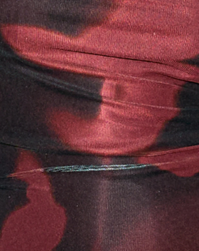 Top Roxe en Digi Flower Red