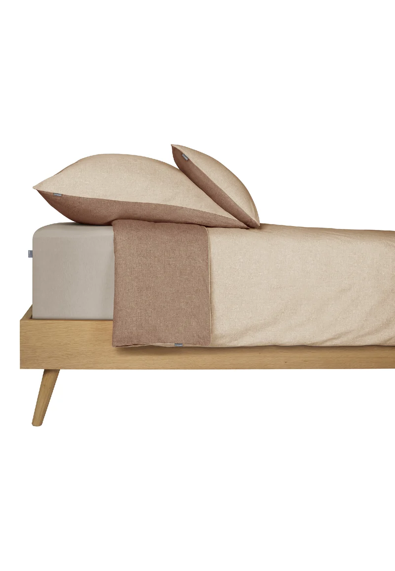 Kissenbezüge 2er-Set Beige/Braun - SCHIESSER Home