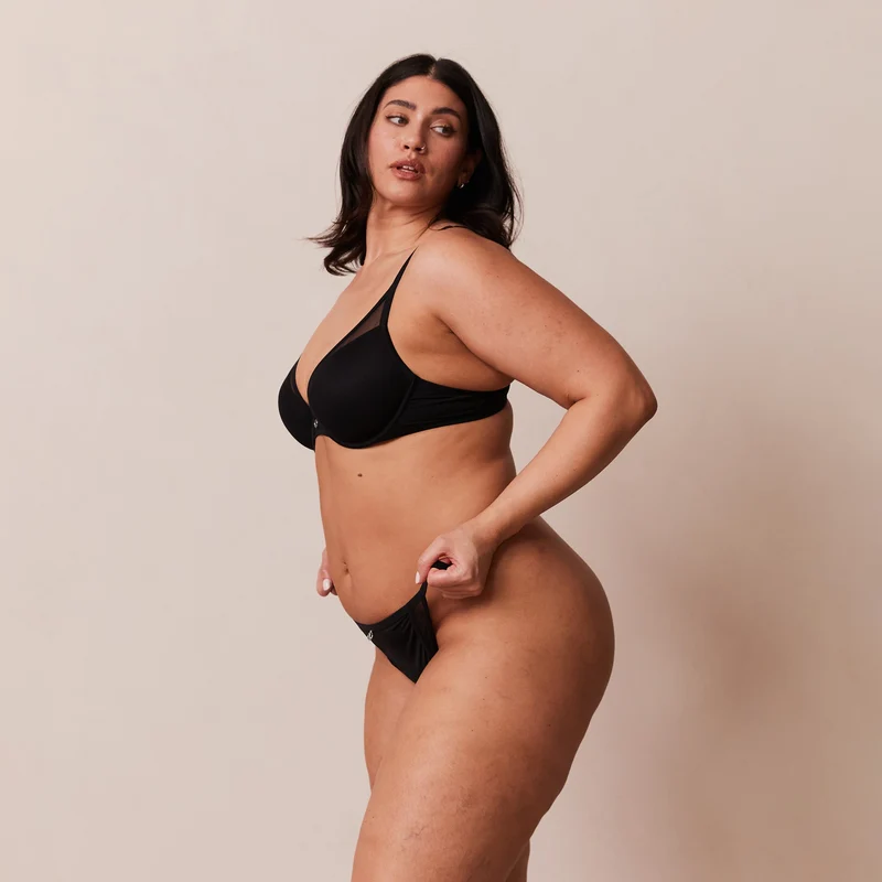 Classic Plunge T-shirt Soutien-Gorge - Noir