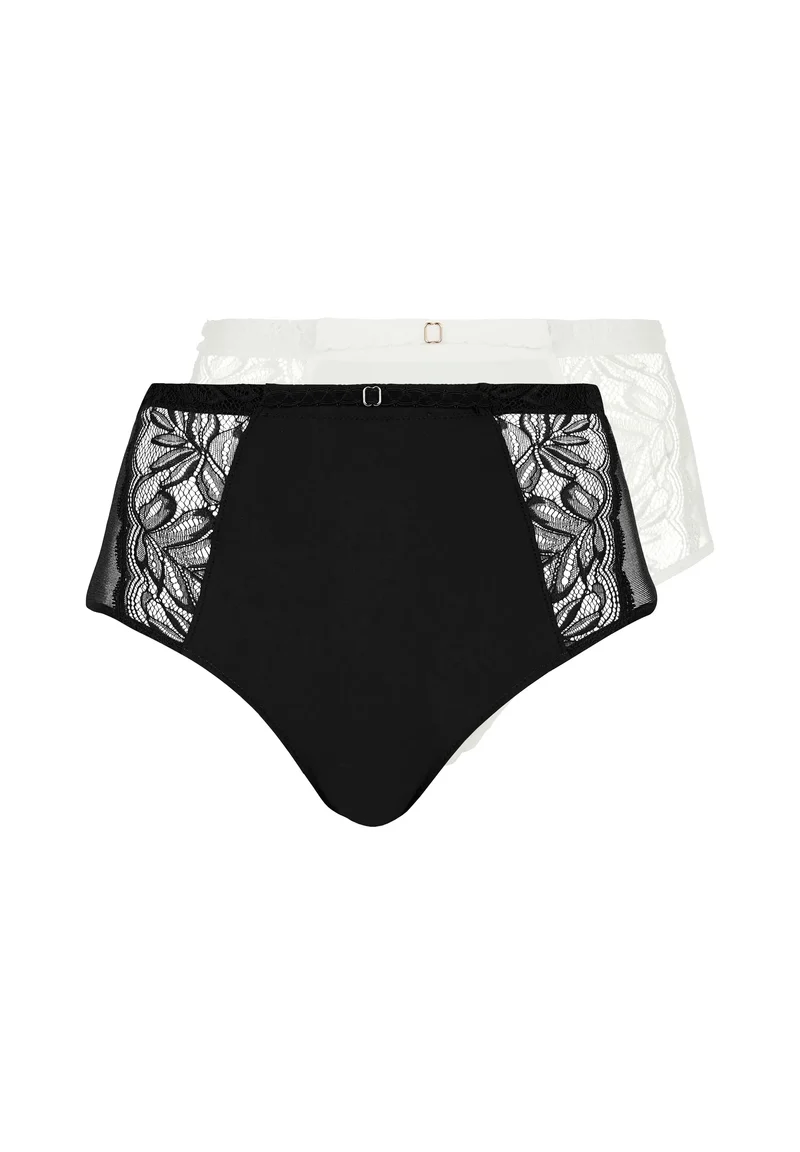 Lot de 2 culottes Suzan Noir et Ivoire