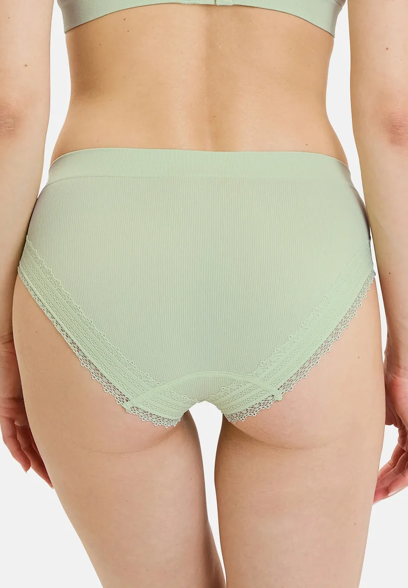 Lot de 2 slips Agathe Orange Corail et Vert Tendre