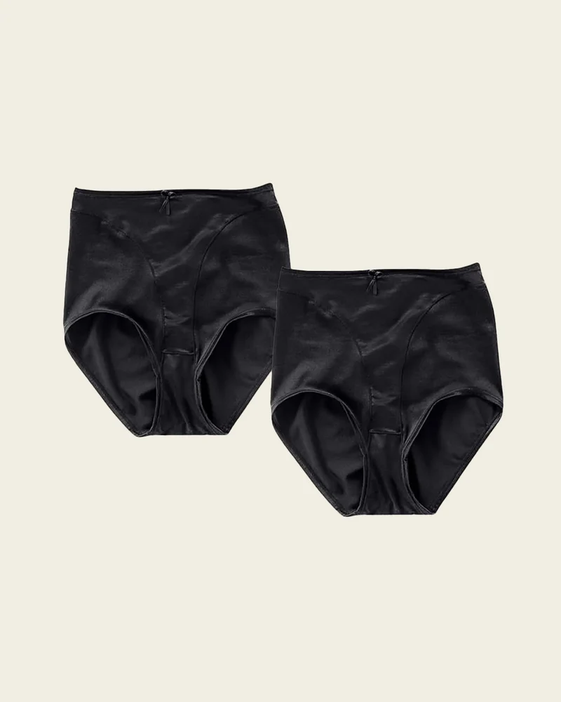 Pack de 2 culottes gainantes classiques avec contrôle du ventre en douceur