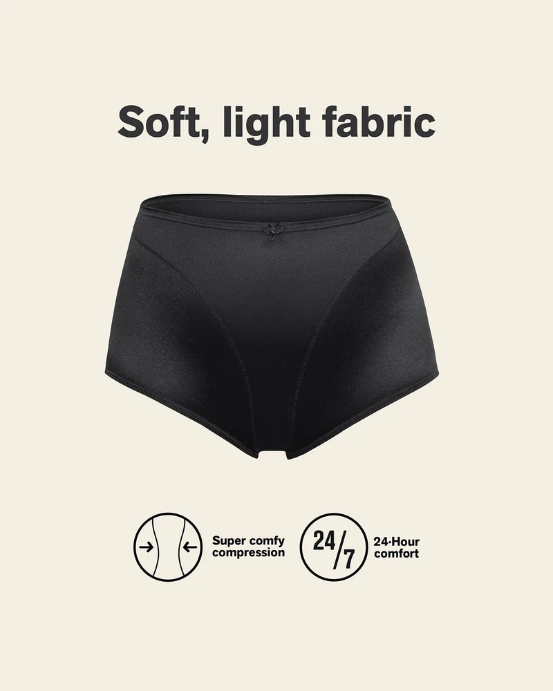 Pack de 2 culottes gainantes classiques avec contrôle du ventre en douceur