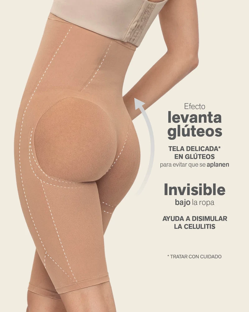 Shorty gainant super taille haute invisible liftant les fesses