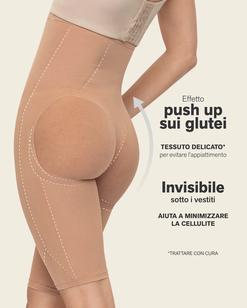 Shorty gainant super taille haute invisible liftant les fesses