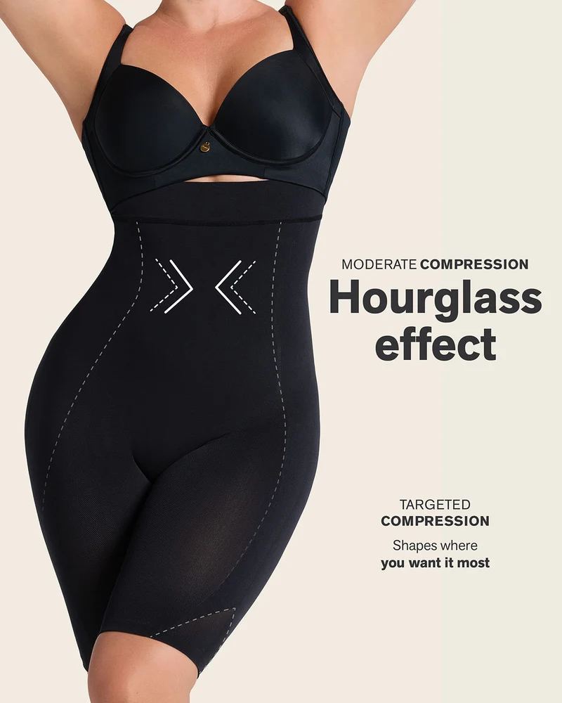 Shorty gainant super taille haute invisible liftant les fesses