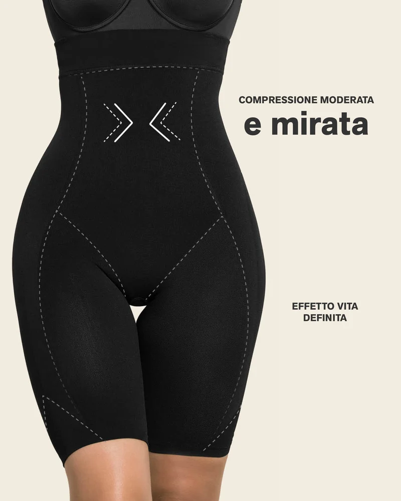 Shorty gainant super taille haute invisible liftant les fesses