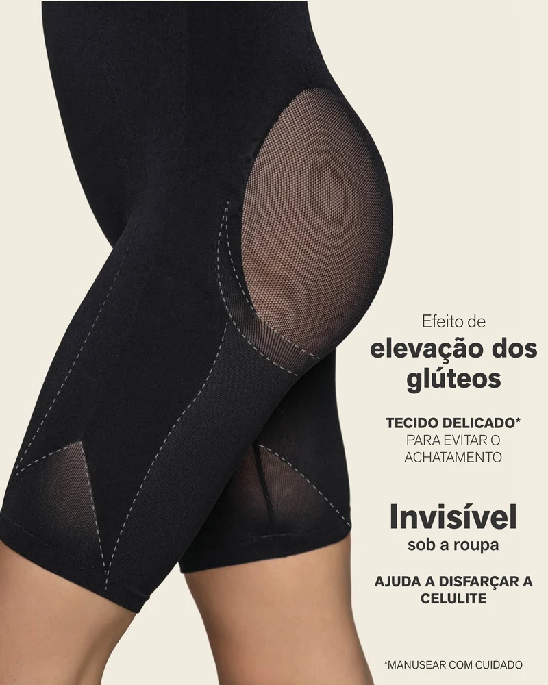 Shorty gainant super taille haute invisible liftant les fesses