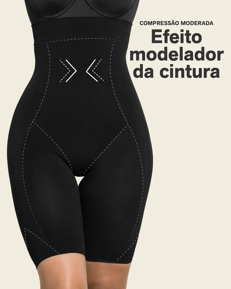 Shorty gainant super taille haute invisible liftant les fesses