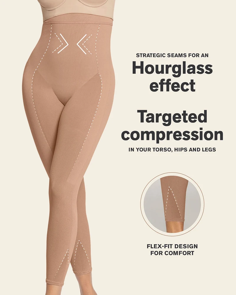 Body invisible avec compression des jambes et rehaussement des fesses