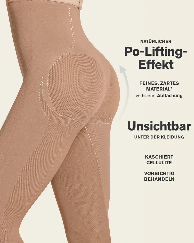 Body invisible avec compression des jambes et rehaussement des fesses