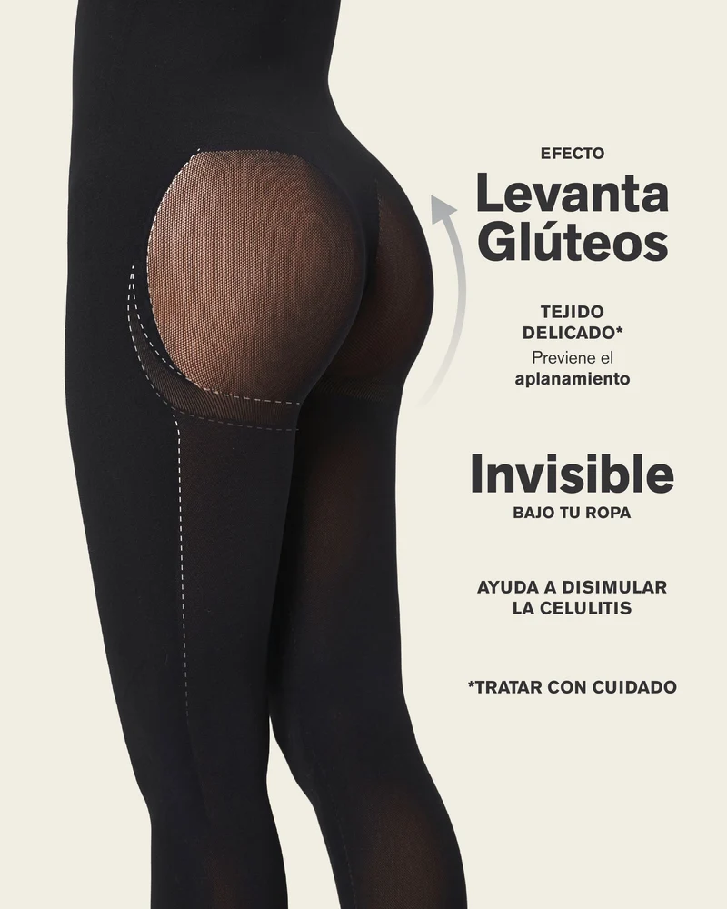Body invisible avec compression des jambes et rehaussement des fesses