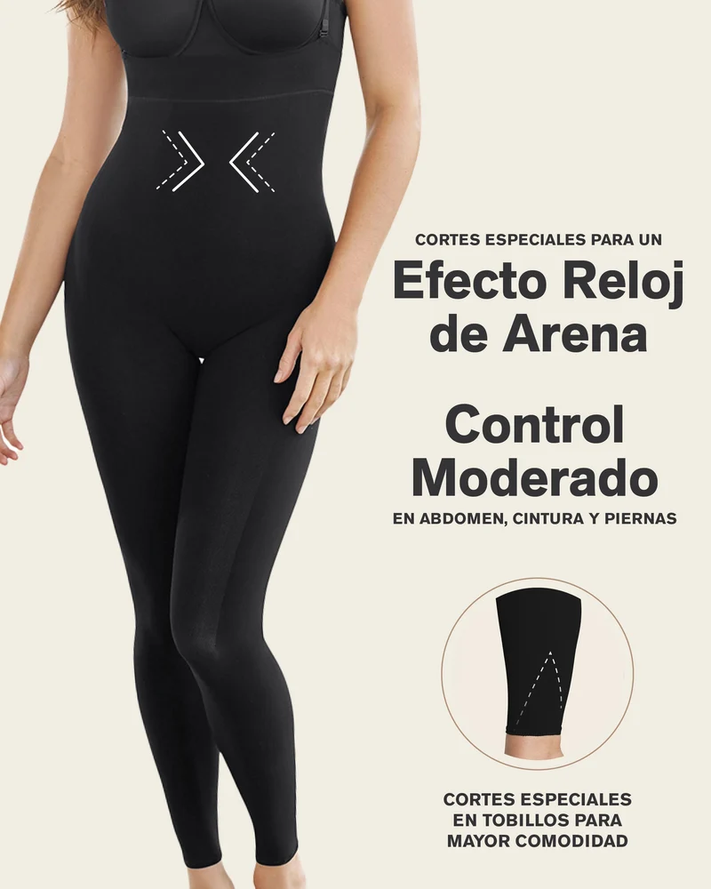 Body invisible avec compression des jambes et rehaussement des fesses