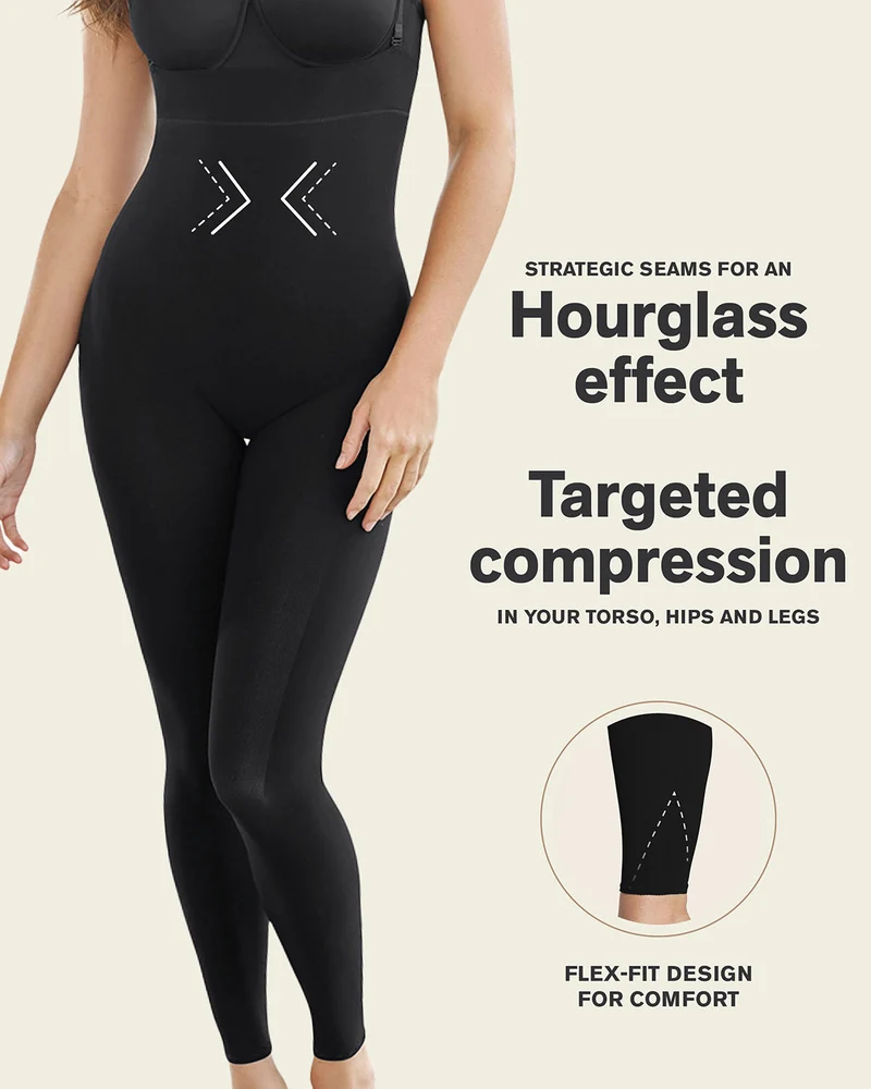 Body invisible avec compression des jambes et rehaussement des fesses