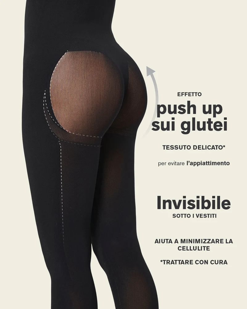 Body invisible avec compression des jambes et rehaussement des fesses