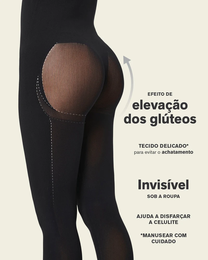 Body invisible avec compression des jambes et rehaussement des fesses