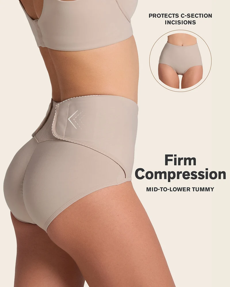 Culotte gainante post-partum à contrôle fort