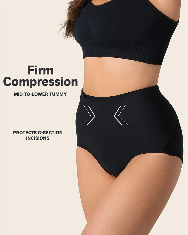 Culotte gainante post-partum à contrôle fort