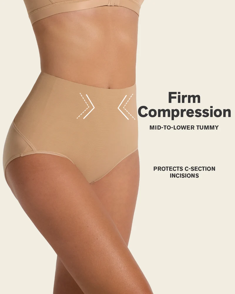 Culotte gainante post-partum à contrôle fort