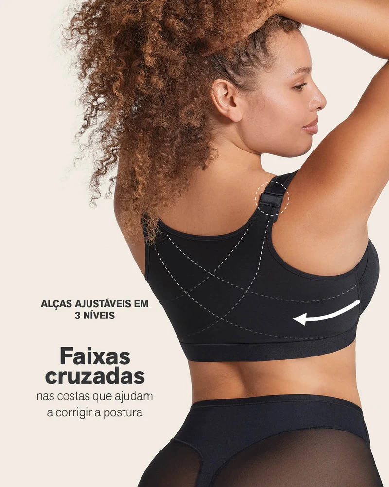 Soutien-gorge correcteur de posture multifonctionnel avec correcteur de poitrine