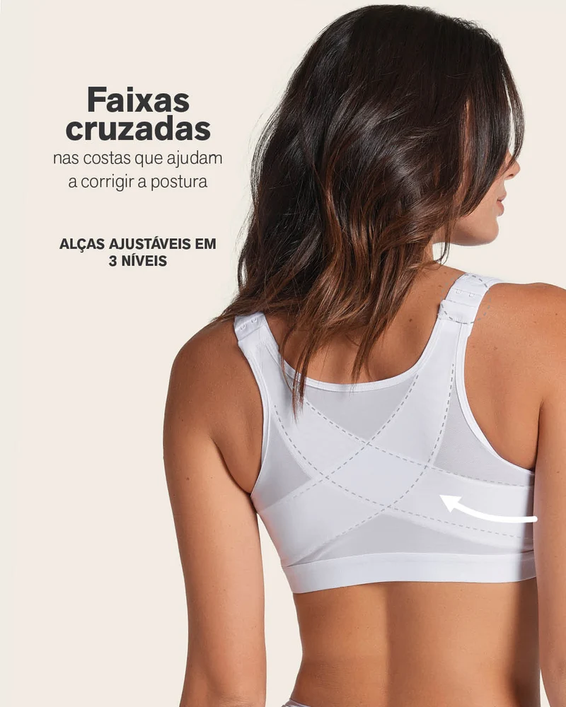 Soutien-gorge correcteur de posture multifonctionnel avec correcteur de poitrine