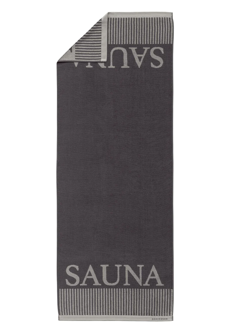 Saunatuch 75x200 cm Anthrazit - SCHIESSER Home