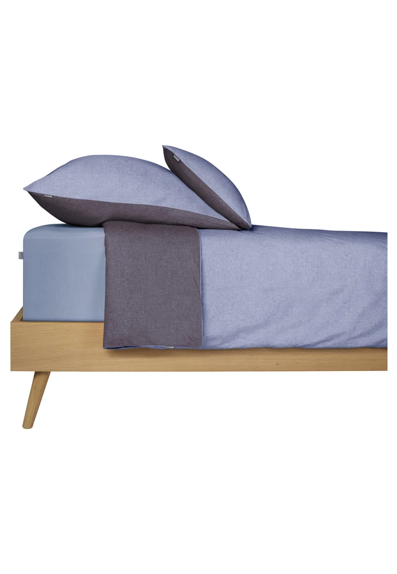 Bettwäscheset 2-teilig Blau/Grau - SCHIESSER Home