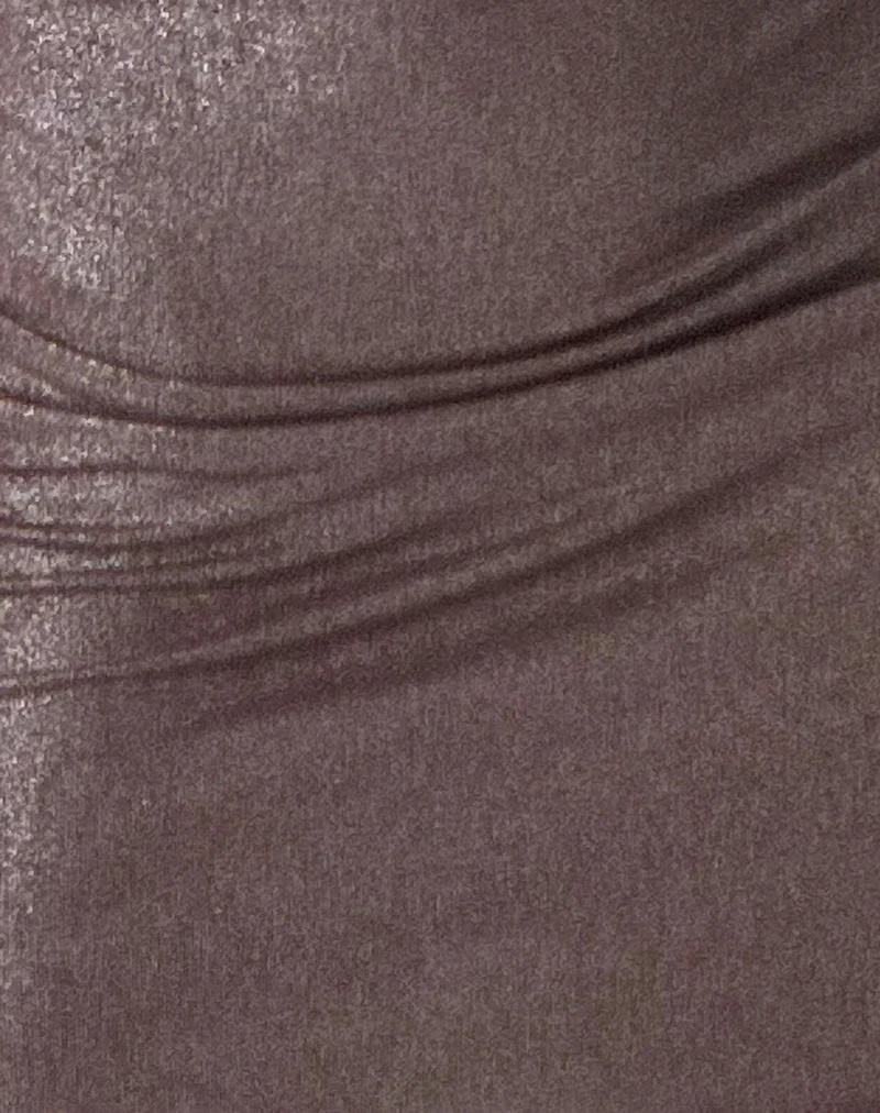 Mini robe dos nu Montana, Shimmer Brown