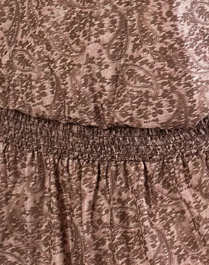 Robe Papinka en maille Vintage Paisley rose