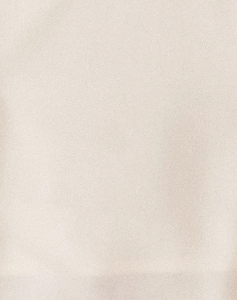 Jivika Crop Top in Chiffon Cream